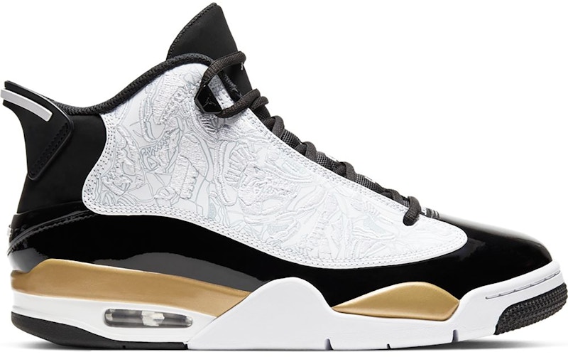 jordan black gold and white