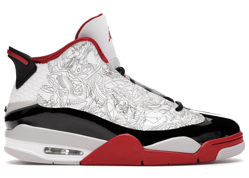 jordan dub zero white black red