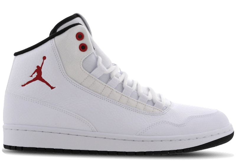 Men's Jordan Executive Sneakers in White/Gym Red/Black
