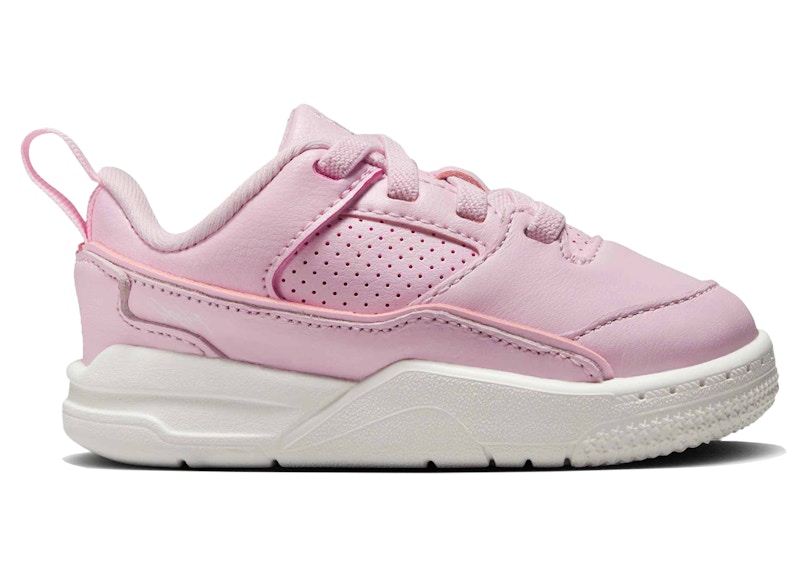 Pre-owned Jordan Flight Court Sneakers In Pink Foam/muslin/sail In Multi