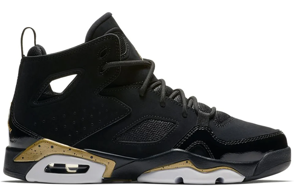 Black and gold jordan flights hotsell