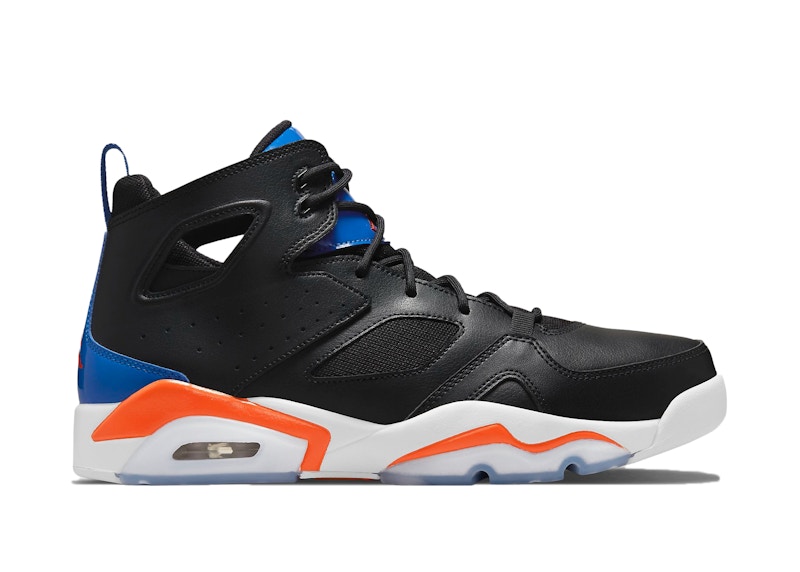 blue black orange jordans