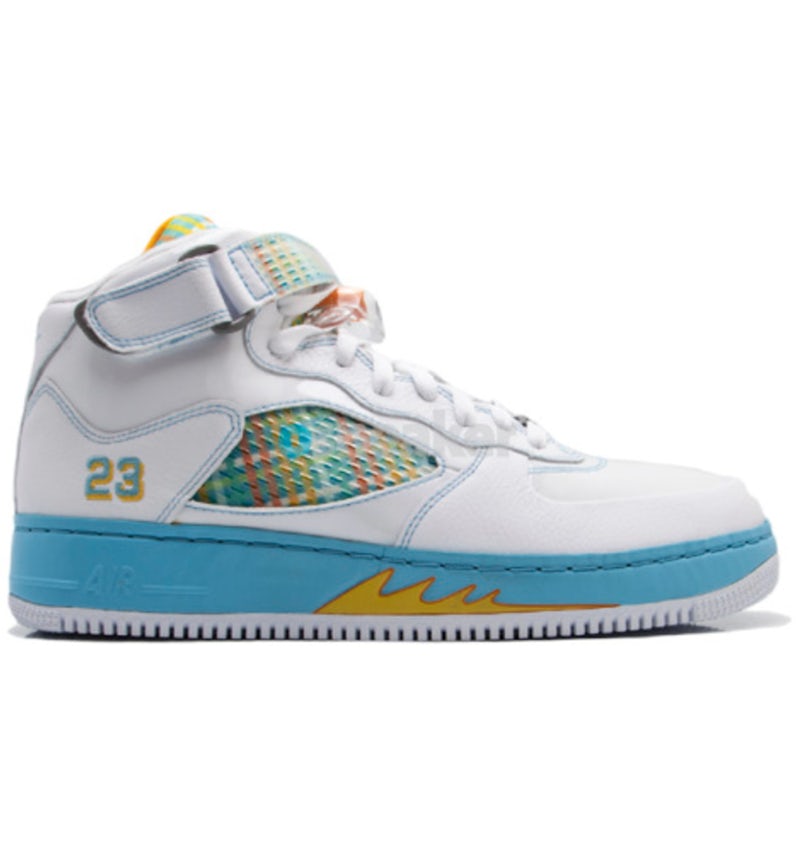 Jordan Force White Orange Peel 5 Men s 322882 181 US
