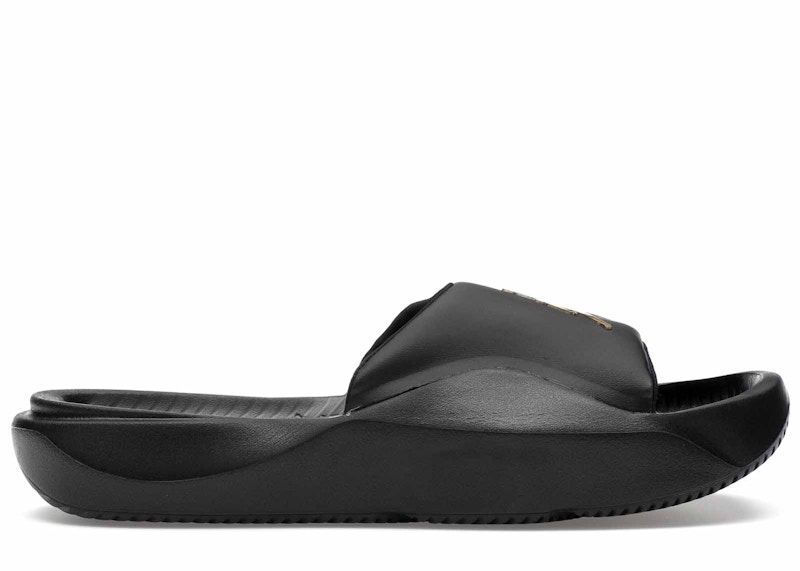 Pre-owned Jordan Men's  Franchise Slide Sneakers In Black/metallic Gold