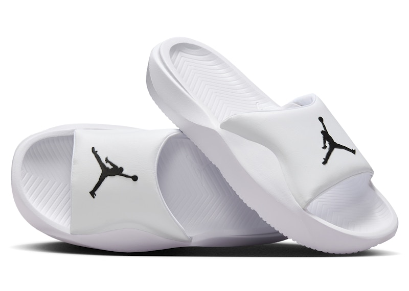 Pre-owned Jordan Men's Franchise Slide Sneakers In White/black In Multi
