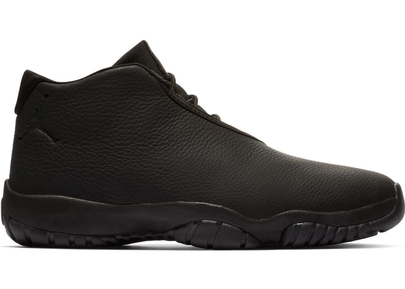 Jordan hot sale black leather