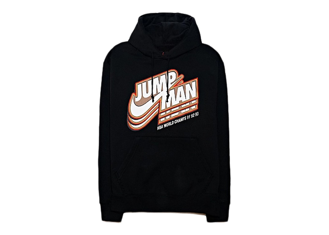 Pre-owned Air Jordan Jumpman Core Fleece Pullover Hoodie Black/multi