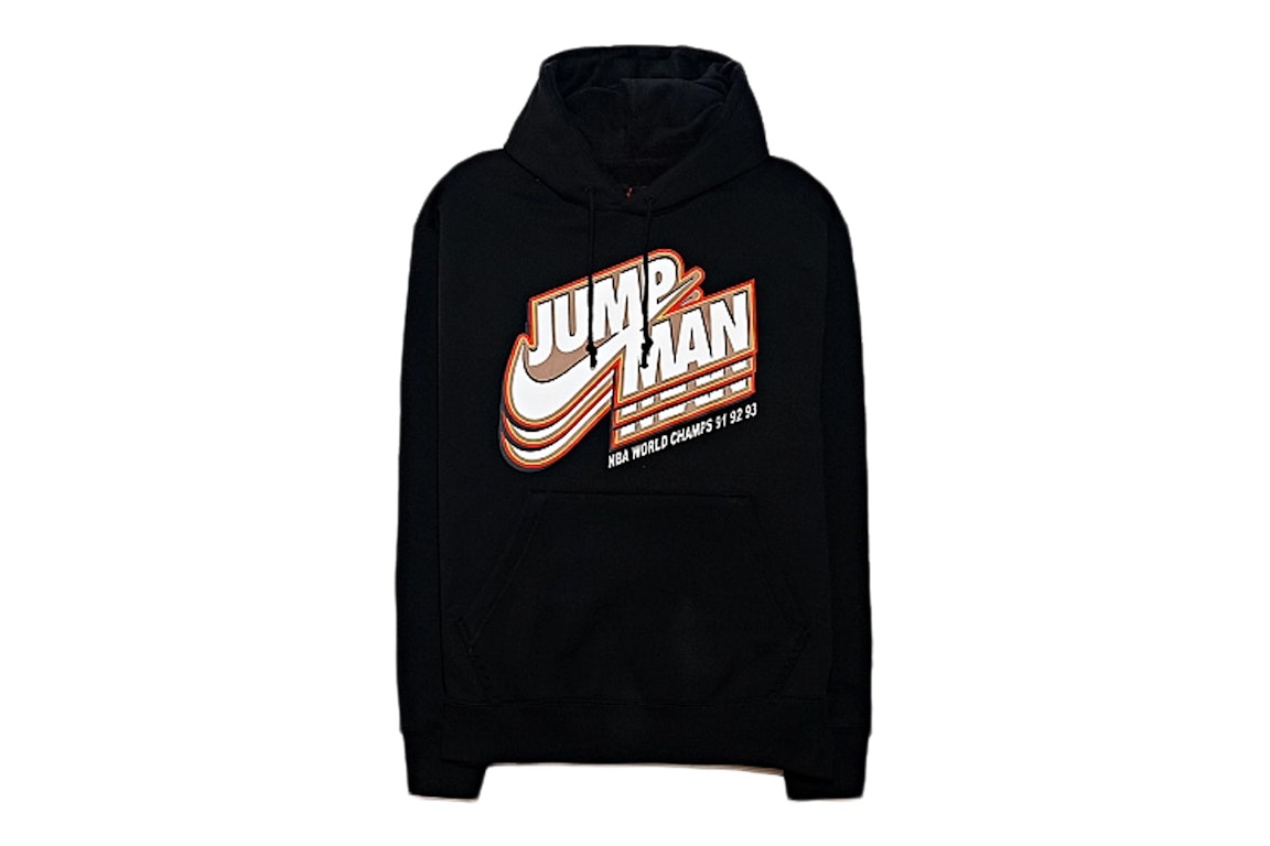 Pre-owned Air Jordan Jumpman Core Fleece Pullover Hoodie Black/multi