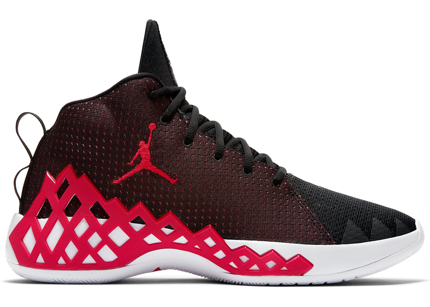 Jordan Jumpman Diamond Mid Black University Red