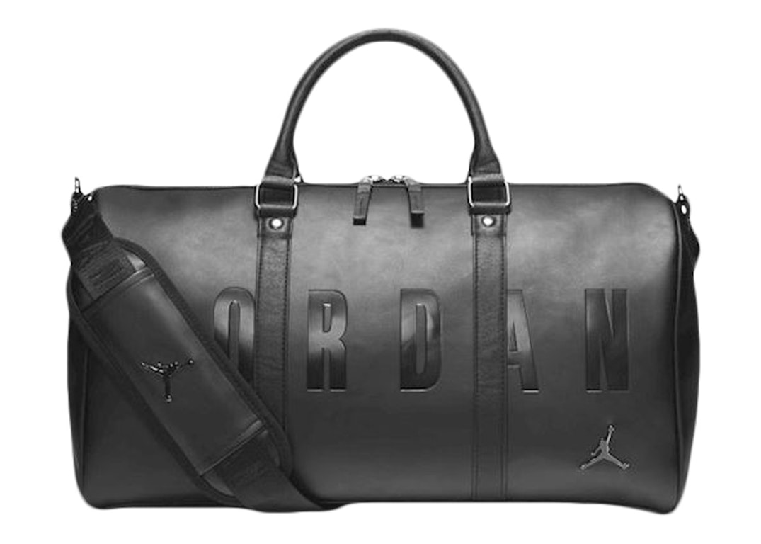 Pre-owned Air Jordan Jumpman Duffle Bag 18w Black/black