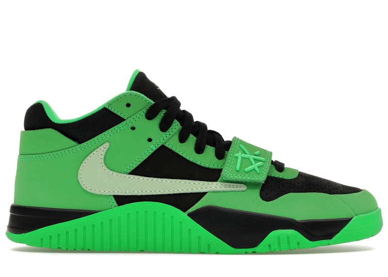 Men's Jordan CJ1 TRexx Travis Scott Sneakers in Green Spark/Vapor Green/Black