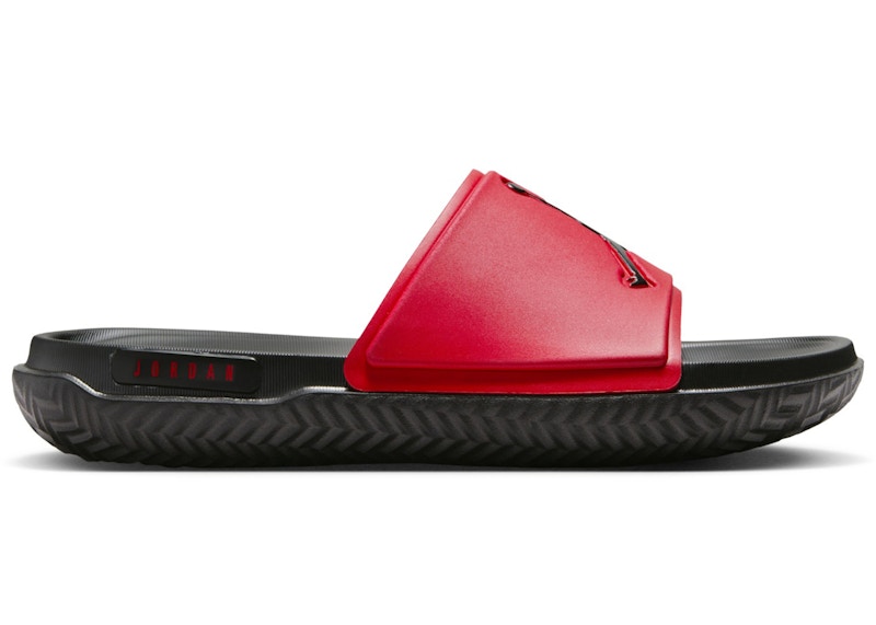 Pre-owned Jordan Jumpman Slide Sneakers In University Red/black