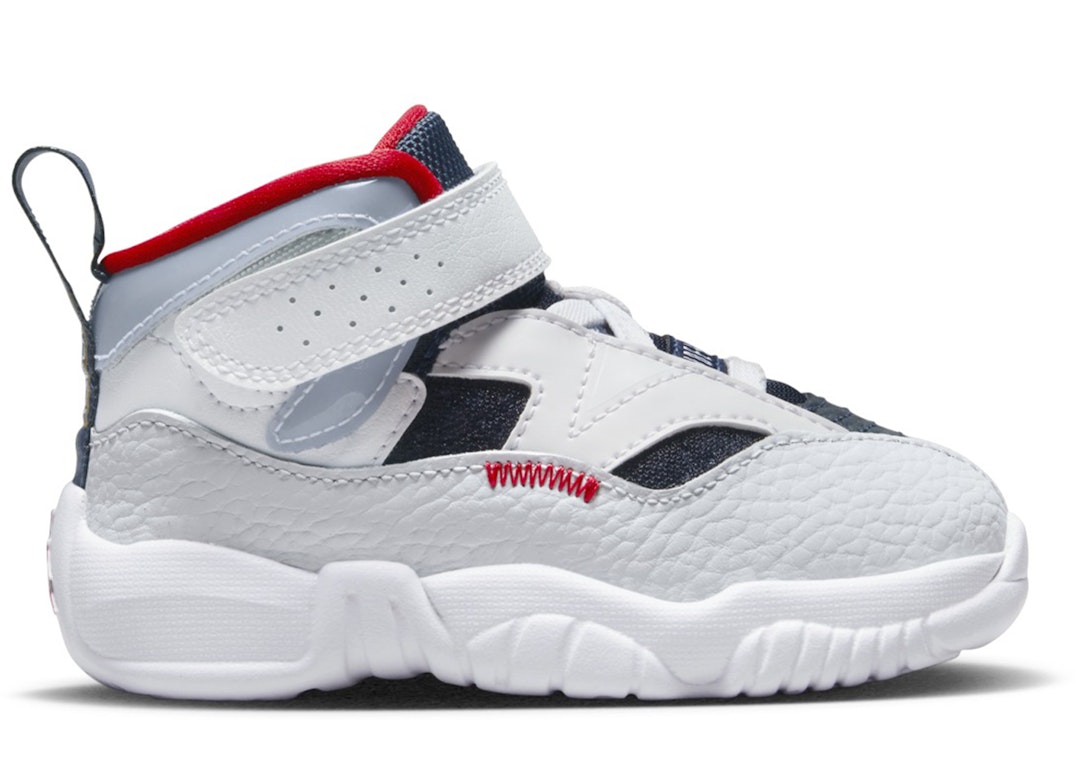 Pre-owned Jordan Jumpman Two Trey Olympic (td) In White/midnight Navy-university Red-pure Platinum-metallic Gold