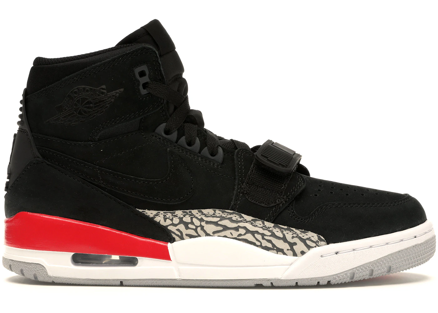 Jordan Legacy 312 Black Fire Red Men's - AV3922-060 - US