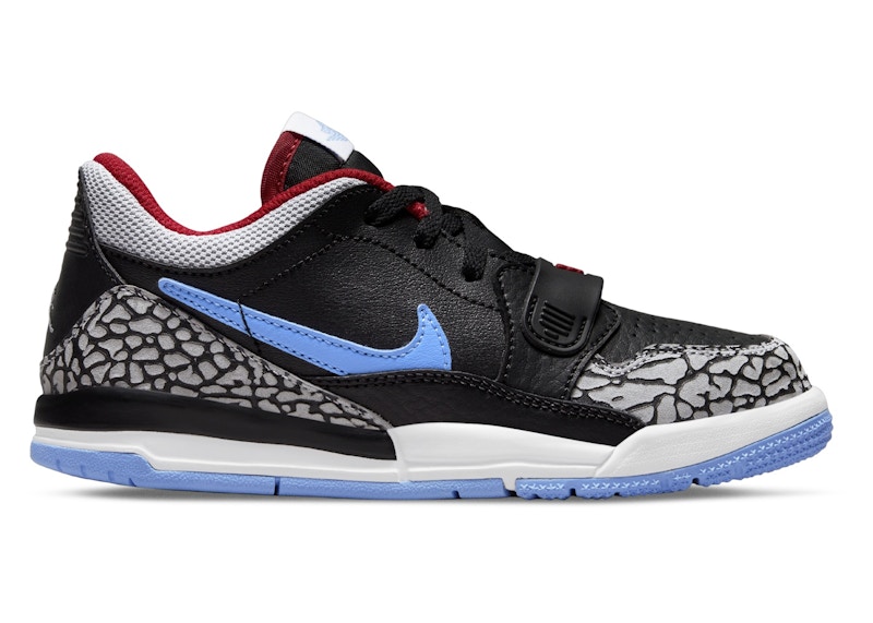 Jordan Legacy 312 Low Black Valor Blue University Red Wolf