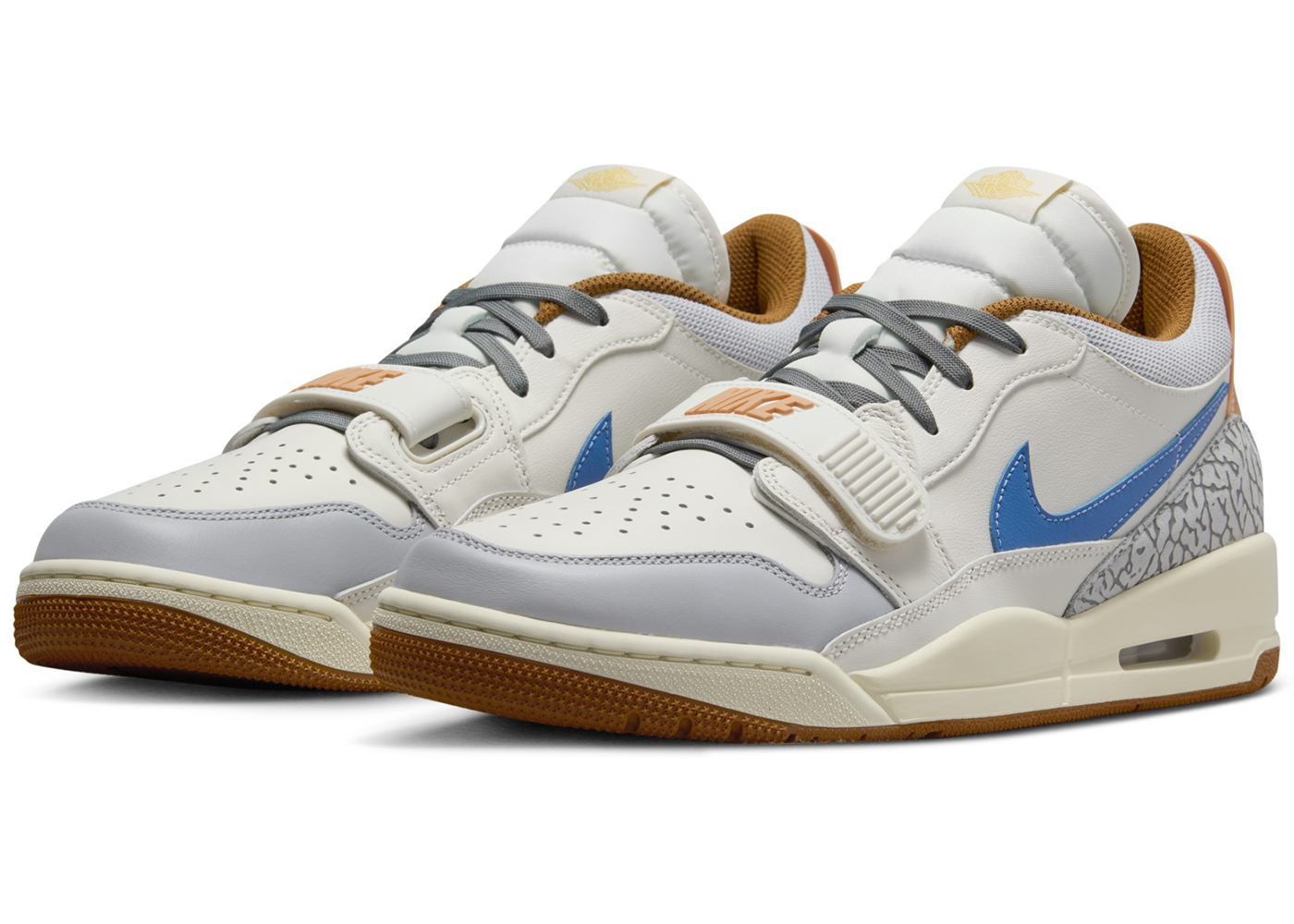 Jordan Legacy 312 Low Phantom Amber Brown Star Blue