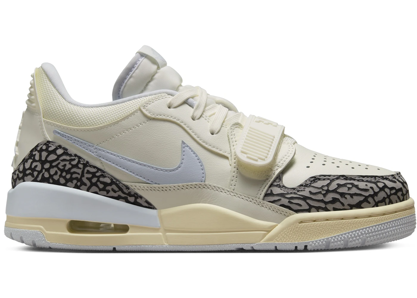 Jordan Legacy 312 Low Sail Cement Grey Black Football Grey