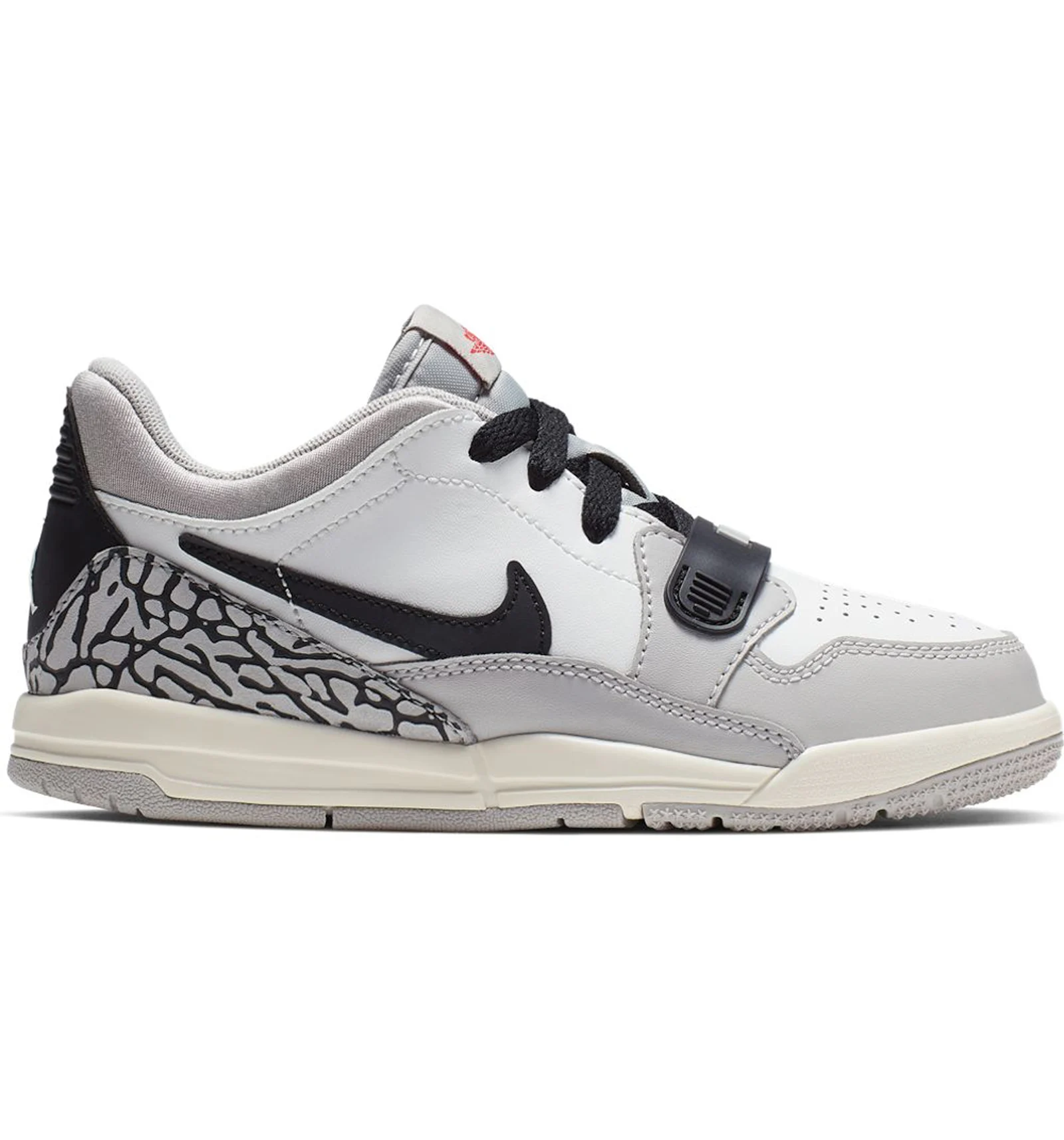 Jordan Legacy 312 Low Tech Grey Fire Red Black PS Kids