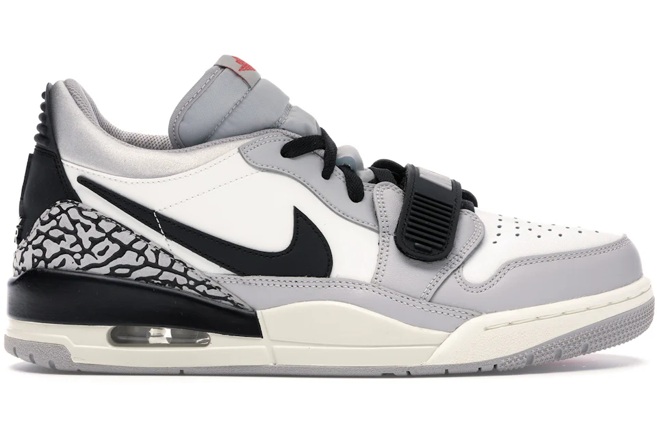 Jordan Legacy 312 Low Tech Grey Fire Red Black Men's - CD7069-101 - US