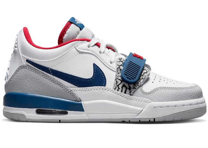 Pre-owned Jordan Legacy 312 Low French Blue Sneakers In White/wolf Grey/university Red In Multi
