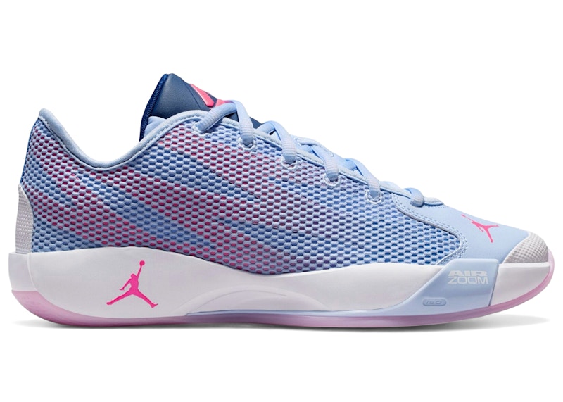 Men's Jordan Luka .77 Hyper Pink Sneakers in Light Marine/Blue Void/White