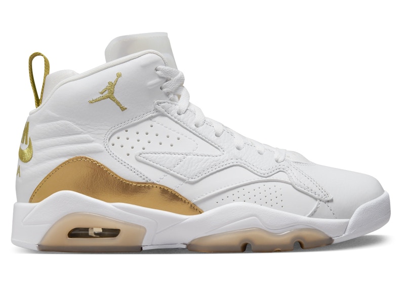 Jordan white and gold shoes shop