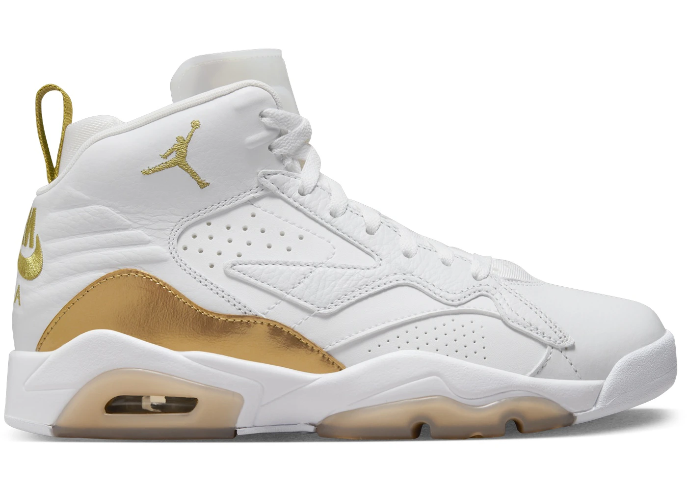 Jordan MVP Blanc Gum Light Marron Metallic Doré (femme) Style