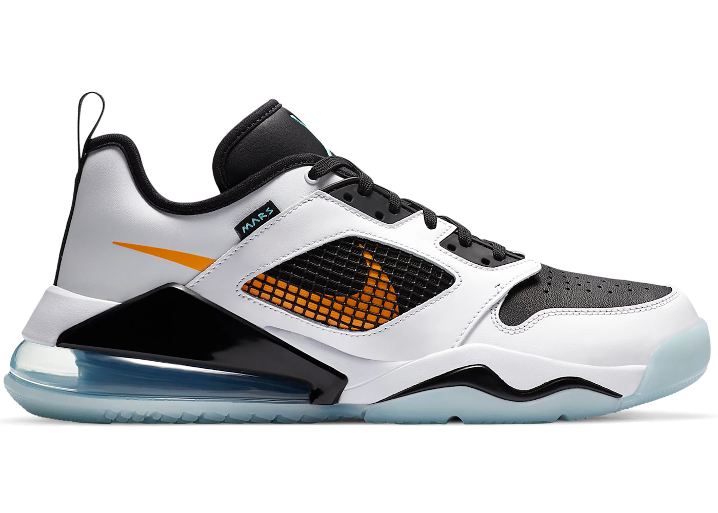 Jordan Mars 270 Low White Black Orange Aqua