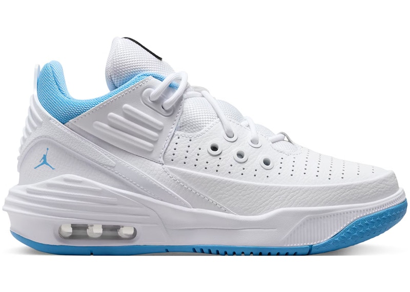 Jordan Max Aura 5 White University Blue GS DZ4352 104 US