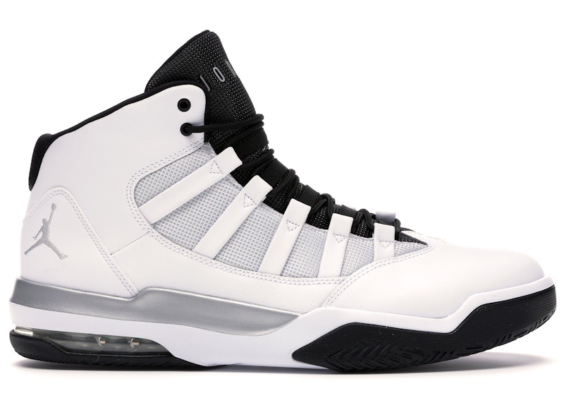 Jordan Max Aura White Metallic Silver Black メンズ - AQ9084-102 - JP