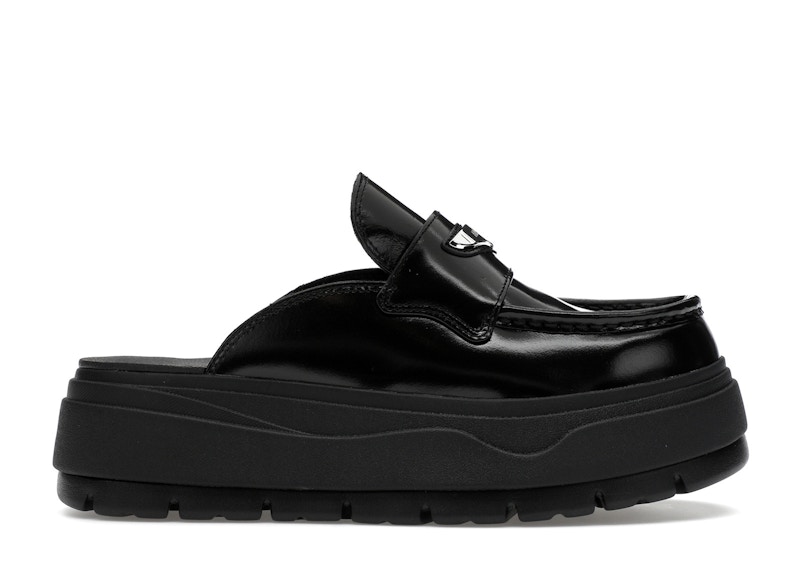Pre-owned Jordan Mule (women's) Sneakers In Black/metallic Silver In Multi