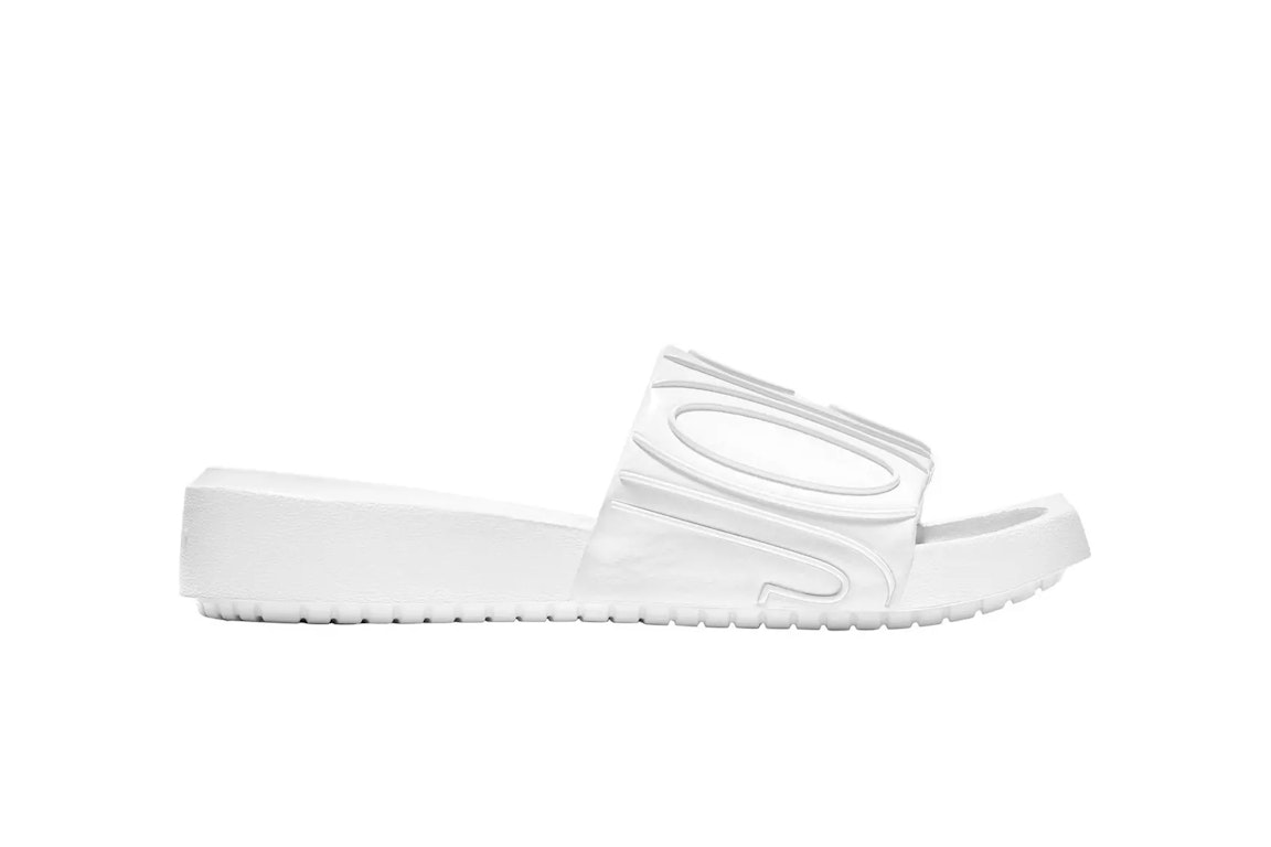 Pre-owned Jordan Nola Slide White (women's) In White/off-white