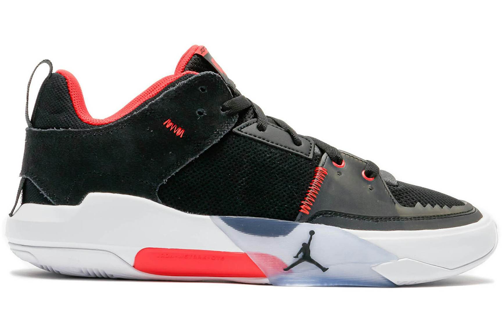 Jordan One Take 5 Black Habanero Red (Translucent Outsole) (GS ...