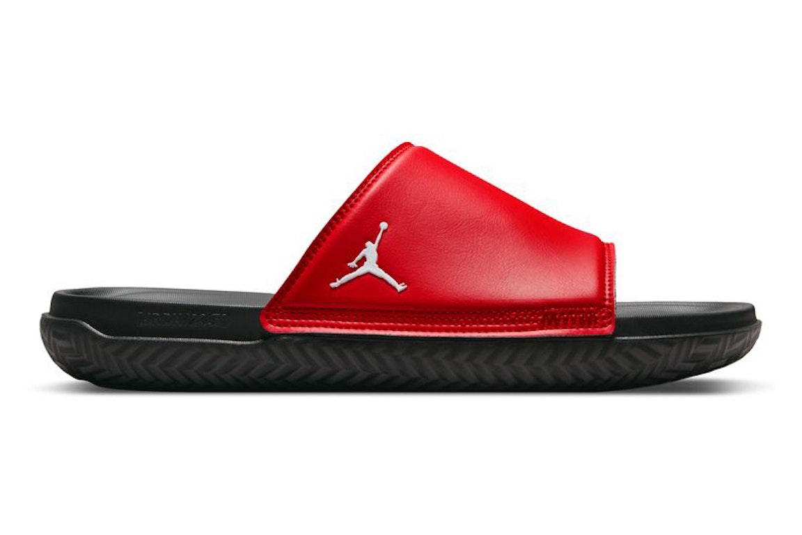 Pre-owned Jordan Play Slide University Red In University Red/white/gym Red