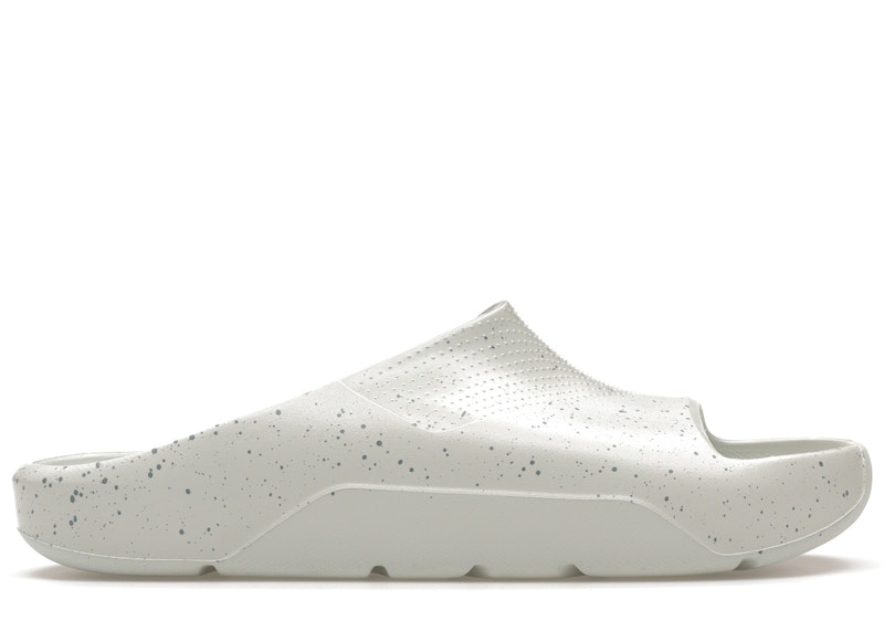 Men's Jordan Post Slide Sneakers in Light Silver/Mica Green