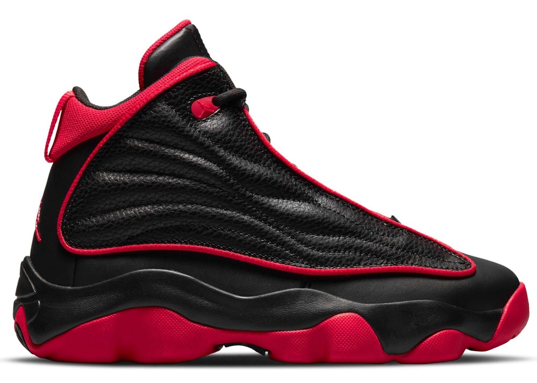 Pre-owned Jordan Pro Strong Bred (gs) In Black/university Red