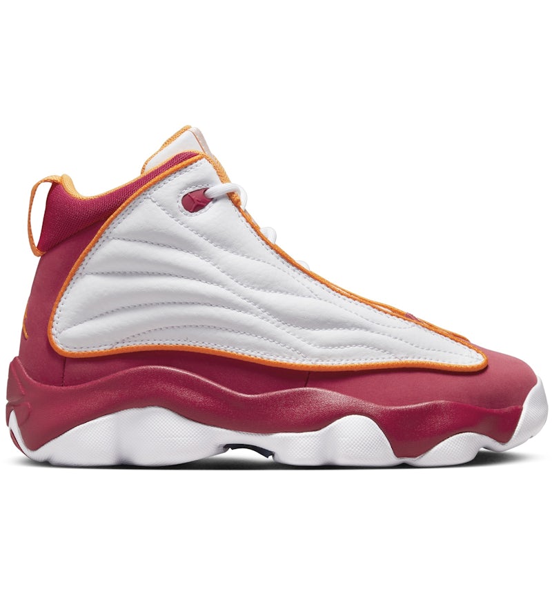 Jordan Pro Strong White Cardinal Red Vivid Orange (GS) DC7911