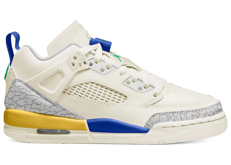 Jordan Spizike Low Brazil Sneakers in Sail/Lucky Green/Old Royal