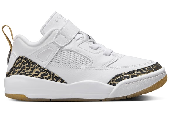 Jordan Spizike Low Blanc Metallic Doré Sail Noir (enfant)