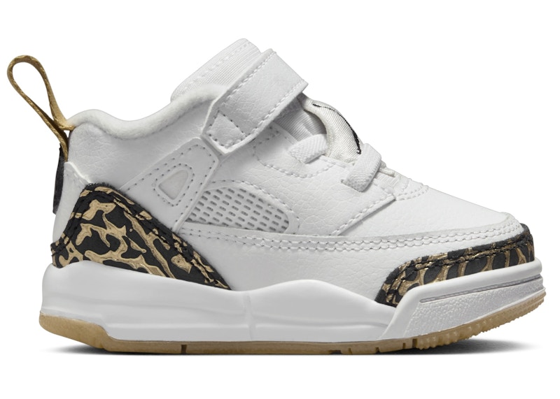 Pre-owned Jordan Spizike Low Black Sneakers In White/metallic Gold/sail In Multi