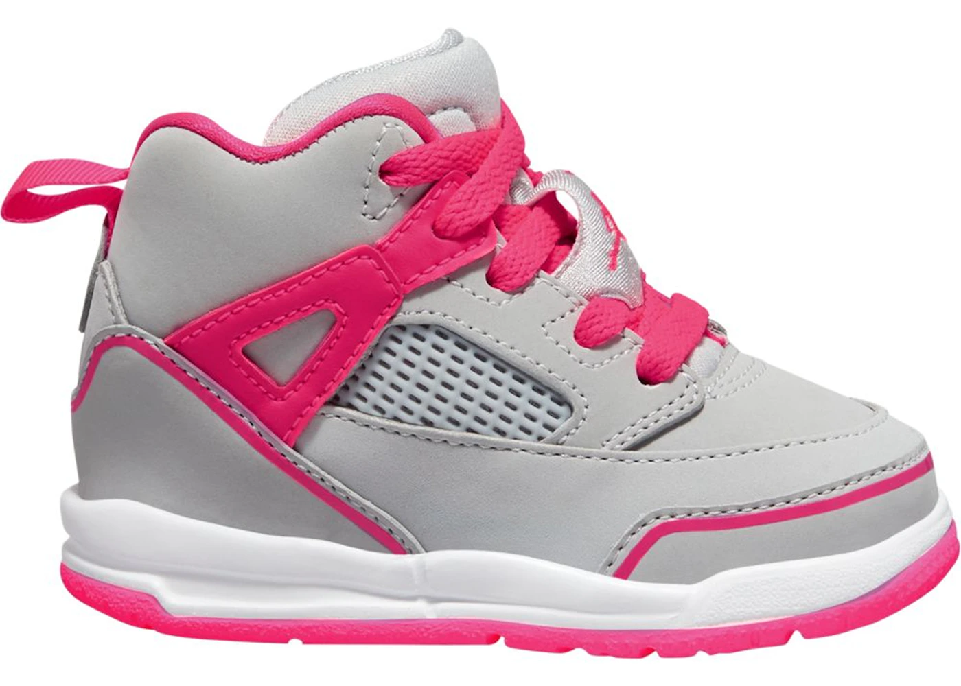 Jordan Spizike Wolf Grey Racer Pink (TD) Toddler - CJ7216-060 - US