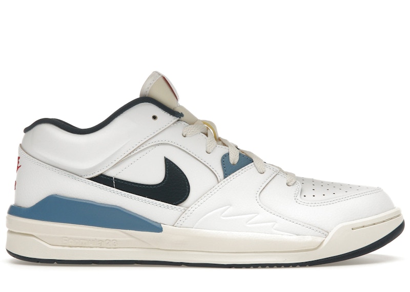 Pre-owned Jordan Men's Stadium 90 Armory Navy Sneakers In White/pale Ivory/aegean Storm