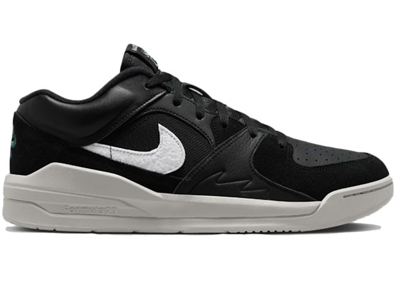 JORDAN MEN'S JORDAN STADIUM 90 WHITE SNEAKERS IN BLACK/NEUTRAL GREY/OXIDIZED GREEN