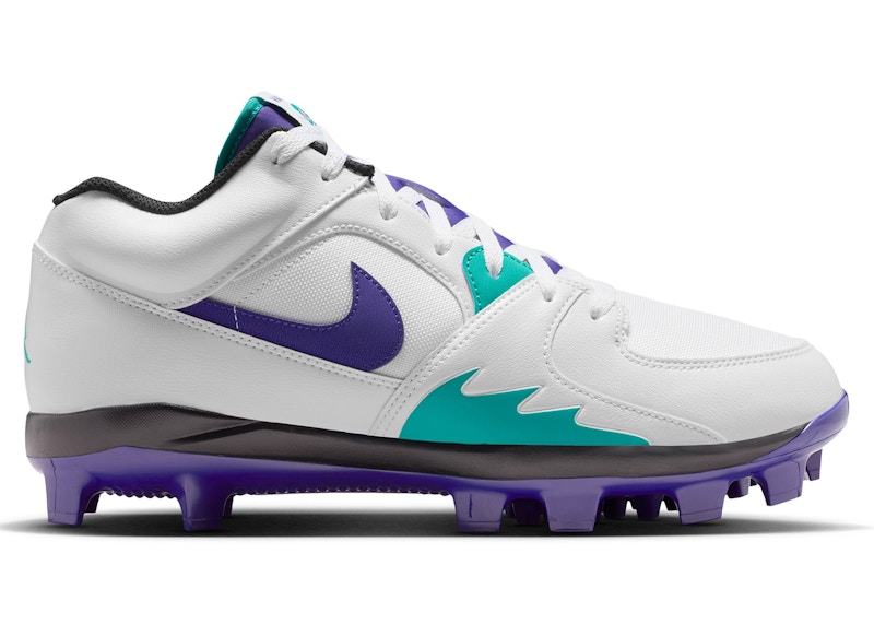 Men's Jordan Stadium 90 Low MCS Grape Sneakers in White/New Emerald/Black