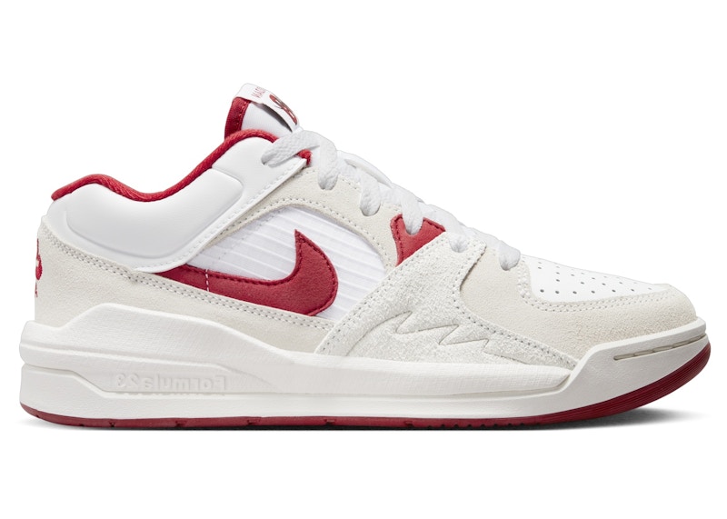 Pre-owned Jordan Stadium 90 Sneakers In White/sail/varsity Red