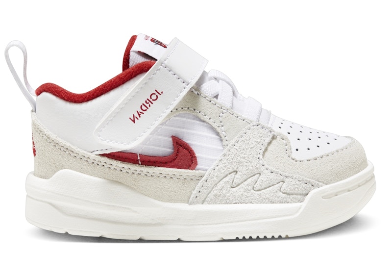 Pre-owned Jordan Stadium 90 Sneakers In White/sail/varsity Red