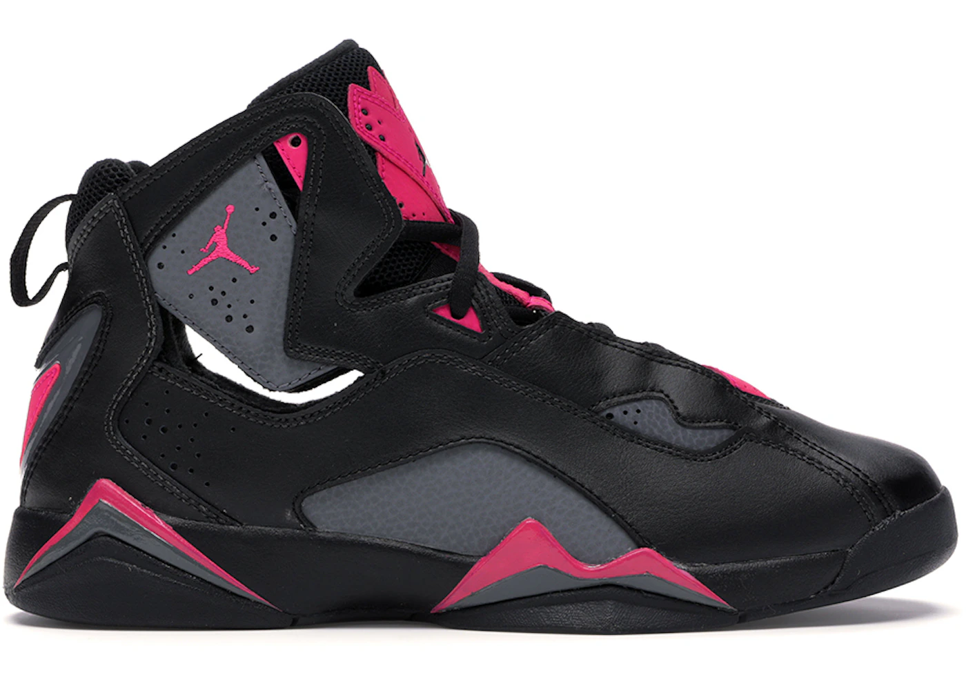 Jordan True Flight Black Dark Grey Deadly Pink (GS) 342774-009 US