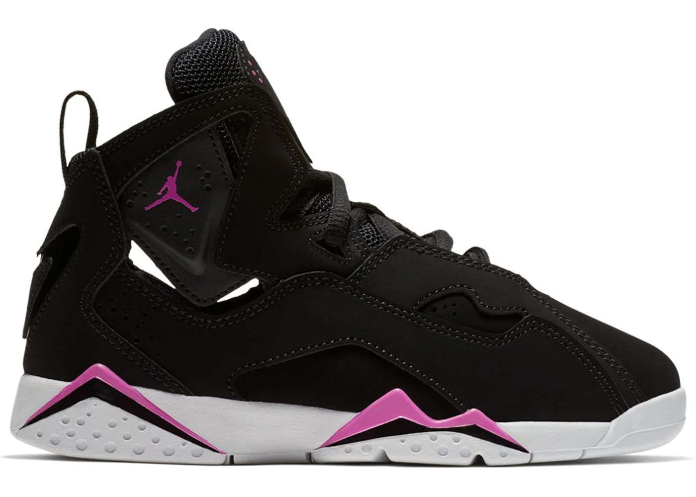 Jordan True Flight Black Fuchsia Blast White PS Kids 342775