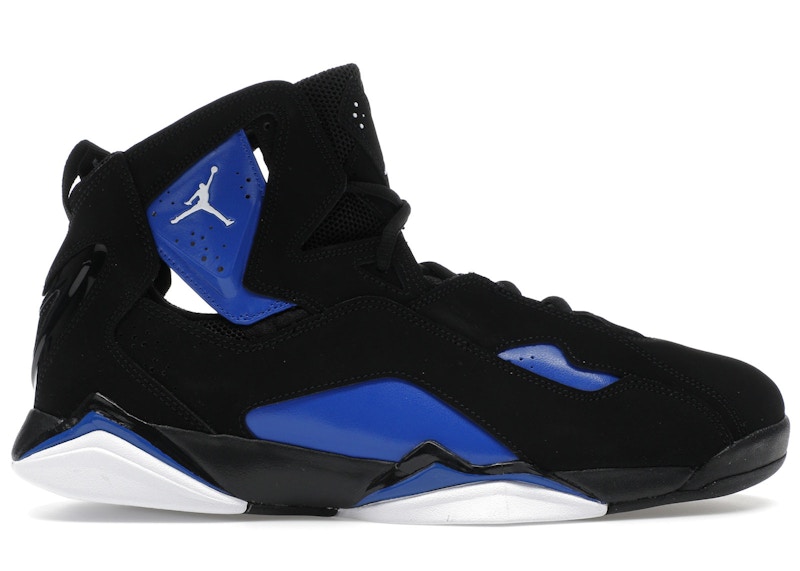 Pre-owned Jordan Men's  True Flight Sneakers In Black/white/game Royal