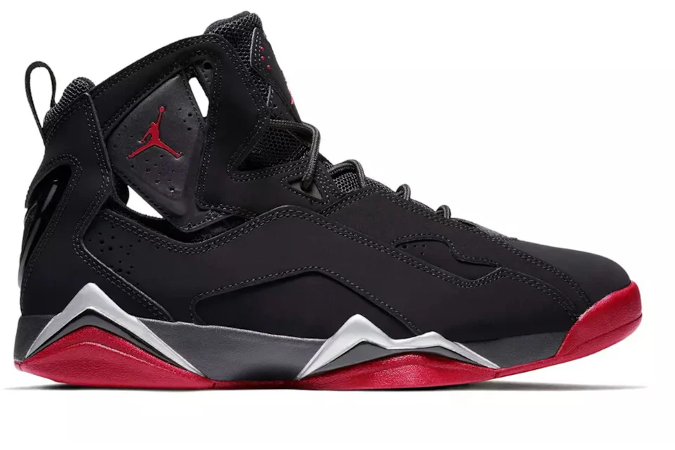 Jordan True Flight Black/Gym Red-Metallic Silver Men's - 342964-001 - US
